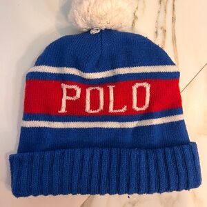 Unisex Ralph Lauren Navy Knit Hat